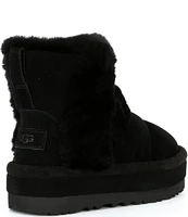 UGG Classic Chillapeak Suede Fur Platform Booties