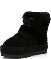 UGG Classic Chillapeak Suede Fur Platform Booties