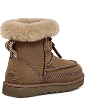 UGG Classic Mini Alpine Suede Fur Collar Booties