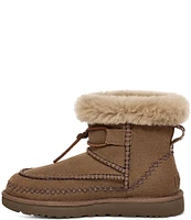 UGG Classic Mini Alpine Suede Fur Collar Booties