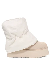 UGG Classic Mini Dipper Puffer Faux Fur Lined Platform Booties