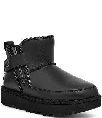 UGG Classic Mini Moto Leather Booties