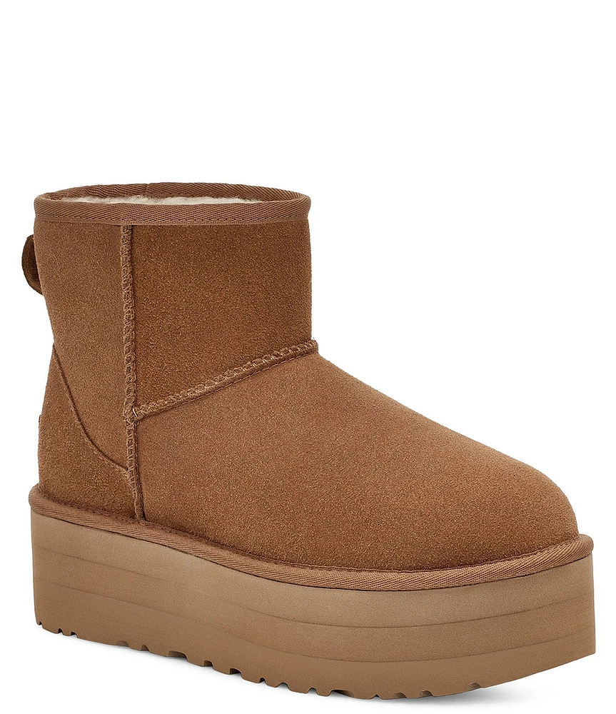 UGG Classic Mini Suede Family Matching Platform Booties