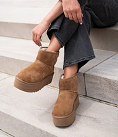 UGG Classic Mini Suede Family Matching Platform Booties