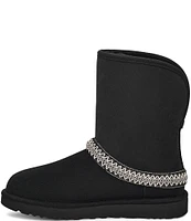 UGG Classic Short Crescent Suede Fur Lined Cuffable Booties