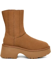 UGG Classic Twin Seam New Heights Suede Platform Booties