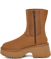 UGG Classic Twin Seam New Heights Suede Platform Booties