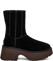 UGG Classic Twin Seam New Heights Suede Platform Booties