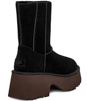 UGG Classic Twin Seam New Heights Suede Platform Booties