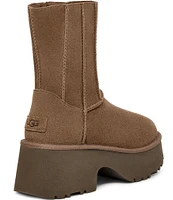 UGG Classic Twin Seam New Heights Suede Platform Booties