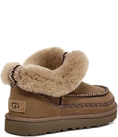 UGG Classic Ultra Mini Alpine Fur Collar Suede Booties