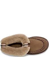 UGG Classic Ultra Mini Alpine Fur Collar Suede Booties