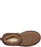 UGG Classic Ultra Mini New Heights Suede Platform Booties