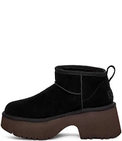 UGG Classic Ultra Mini New Heights Suede Platform Booties