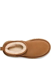 UGG Classic Ultra Mini New Heights Suede Platform Booties