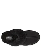 UGG Disquette Suede Fur Platform Slippers