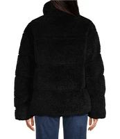 UGG Emmalyn Plush Fleece Stand Collar Long Sleeve Puffer Jacket