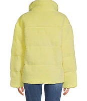 UGG Emmalyn Plush Fleece Stand Collar Long Sleeve Puffer Jacket