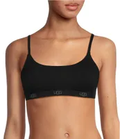 UGG® Estella Scoop Neck Wireless Satin Elastic Band Adjustable Strap Bralette