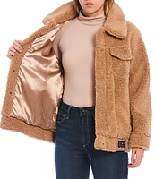 UGG® Frankie Oversized Sherpa Trucker Point Collar Long Sleeve Cozy Jacket