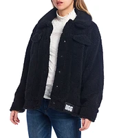 UGG® Frankie Oversized Sherpa Trucker Point Collar Long Sleeve Cozy Jacket