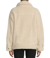 UGG® Frankie Oversized Sherpa Trucker Point Collar Long Sleeve Cozy Jacket