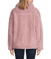 UGG® Frankie Oversized Sherpa Trucker Point Collar Long Sleeve Cozy Jacket