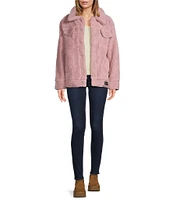 UGG® Frankie Oversized Sherpa Trucker Point Collar Long Sleeve Cozy Jacket