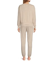 UGG® Gable II Solid Brushed Knit Crew Neck Sweatshirt & Pant Lounge Set