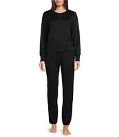 UGG® Gable II Solid Brushed Knit Crew Neck Sweatshirt & Pant Lounge Set