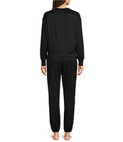 UGG® Gable II Solid Brushed Knit Crew Neck Sweatshirt & Pant Lounge Set