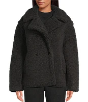UGG® Gertrude Faux Fur Double Breasted Teddy Coat