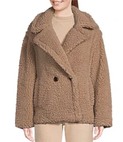 UGG® Gertrude Faux Fur Double Breasted Teddy Coat