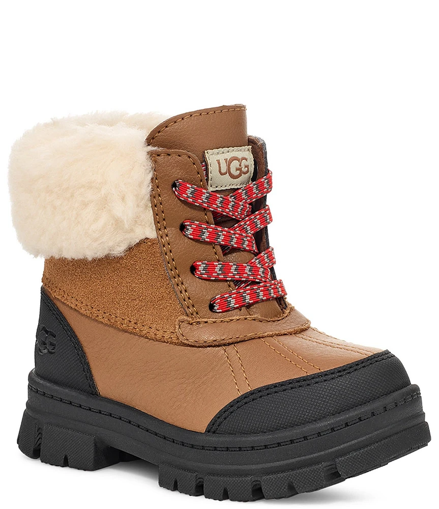 UGG Girls' Ashton Addie Suede and Leather Cold Weather Boots (Infant)