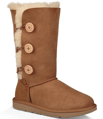 UGG Girls' Bailey Button Triplet II Boots (Youth)