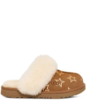 UGG Girls' Cozy II Iridescent Stars Slippers (Toddler)