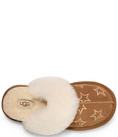 UGG Girls' Cozy II Iridescent Stars Slippers (Toddler)