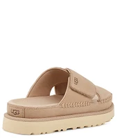 UGG Goldenstar Cross Slide Suede Platform Sandals