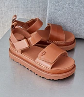 UGG Goldenstar Leather Thick Strap Chunky Sandals