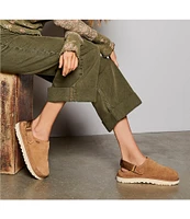 UGG Goldenstar Suede Versatile Platform Clogs