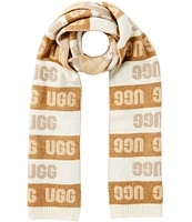 UGG Graphic Logo Stripe Scarf