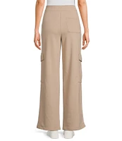 UGG Kaylee French Terry Knit Wide Leg Patch Pocket Cargo Pants