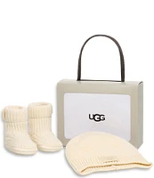 UGG Kids' Skylar and Ugg Beanie Gift Set Crib Shoes (Infant)