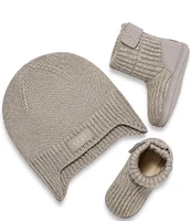 UGG Kids' Skylar and Ugg Beanie Gift Set Crib Shoes (Infant)