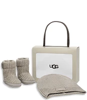 UGG Kids' Skylar and Ugg Beanie Gift Set Crib Shoes (Infant)