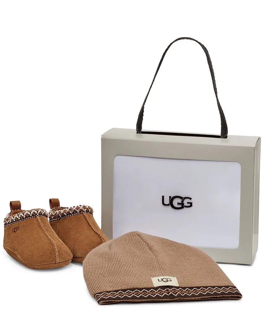 UGG® Kids' Tasman And Beanie Crib Shoe Gift Set (Infant)