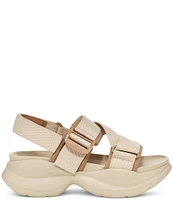 UGG La Camp Mesh and Canvas Chunky Platform Sandals