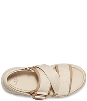 UGG La Camp Mesh and Canvas Chunky Platform Sandals