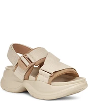 UGG La Camp Mesh and Canvas Chunky Platform Sandals