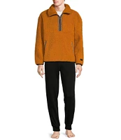 UGG® Long Sleeve Braid Half Zip Lounge Pullover